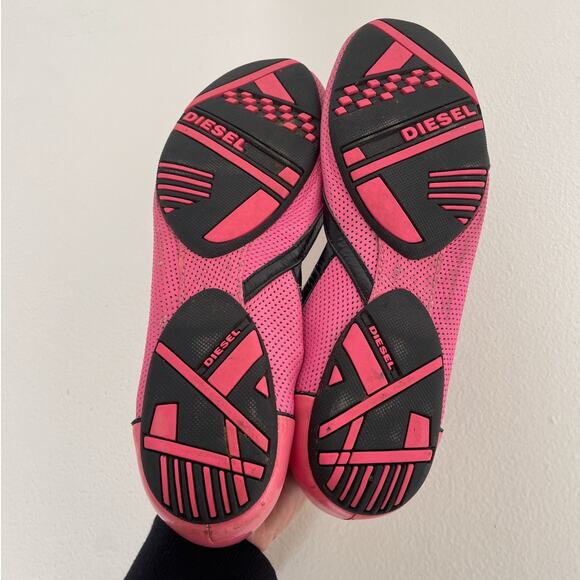 Vintage Y2K Diesel Pink Peep Toe Flats / US 9 / Indie Sleaze Euro Shoes / READ - Picture 7 of 11